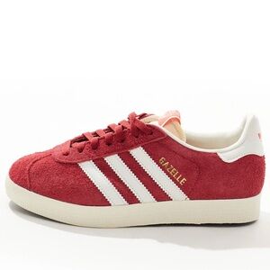 Adidas Original Gazelle Color Collegiate Burgundy /White Sz Men’s‎ 9 like NEW